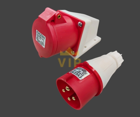 Ổ cắm công nghiệp gắn nổi 4P 32A IP44 400V EVGENY