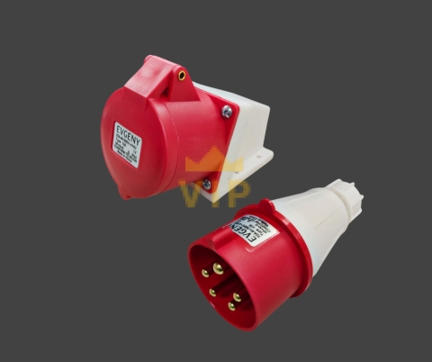 Phích cắm công nghiệp 5P 32A IP44 400V EVGENY