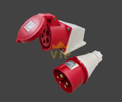 Ổ cắm công nghiệp gắn nổi 5P 32A IP44 400V EVGENY